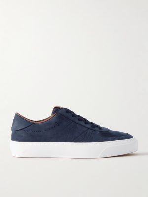 Monclub Embroidered Suede Sneakers Monclub Embroidered Suede Sneakers