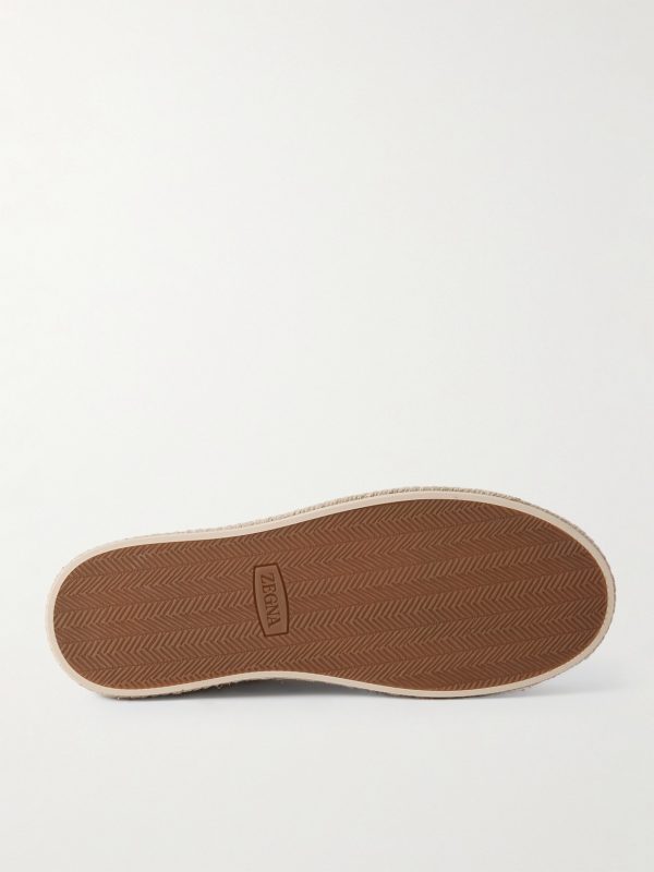 Triple Stitch™ Leather-Trimmed Suede Slip-On Sneakers - E1