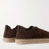 Triple Stitch™ Leather-Trimmed Suede Slip-On Sneakers - BK Triple Stitch™ Leather-Trimmed Suede Slip-On Sneakers - BK