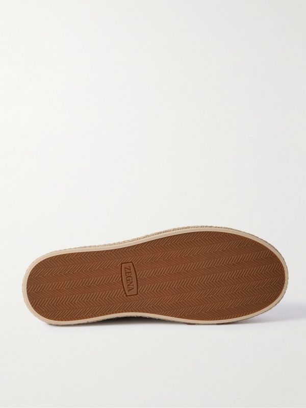 Triple Stitch™ Leather-Trimmed Suede Slip-On Sneakers - E1 Triple Stitch™ Leather-Trimmed Suede Slip-On Sneakers - E1