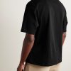 Logo-Embroidered Organic Cotton-Jersey T-Shirt - BK Logo-Embroidered Organic Cotton-Jersey T-Shirt - BK