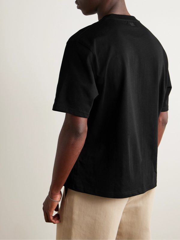 Logo-Embroidered Organic Cotton-Jersey T-Shirt - BK Logo-Embroidered Organic Cotton-Jersey T-Shirt - BK