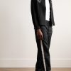 Straight-Leg Lace-Trimmed Wool Trousers - OU Straight-Leg Lace-Trimmed Wool Trousers - OU