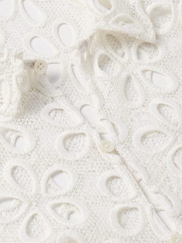 Primrose Broderie Anglaise Cotton-Lace Shirt - CU Primrose Broderie Anglaise Cotton-Lace Shirt - CU