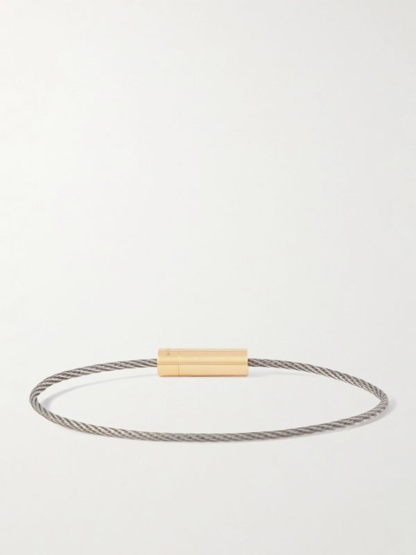 6g 18-Karat Gold, Titanium and Silver Bracelet - BK 6g 18-Karat Gold, Titanium and Silver Bracelet - BK