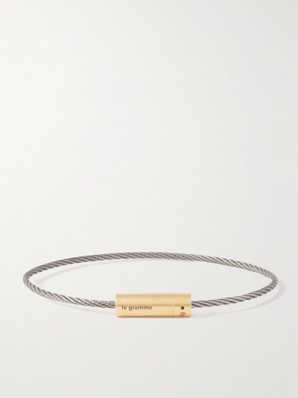 6g 18-Karat Gold, Titanium and Silver Bracelet 6g 18-Karat Gold, Titanium and Silver Bracelet