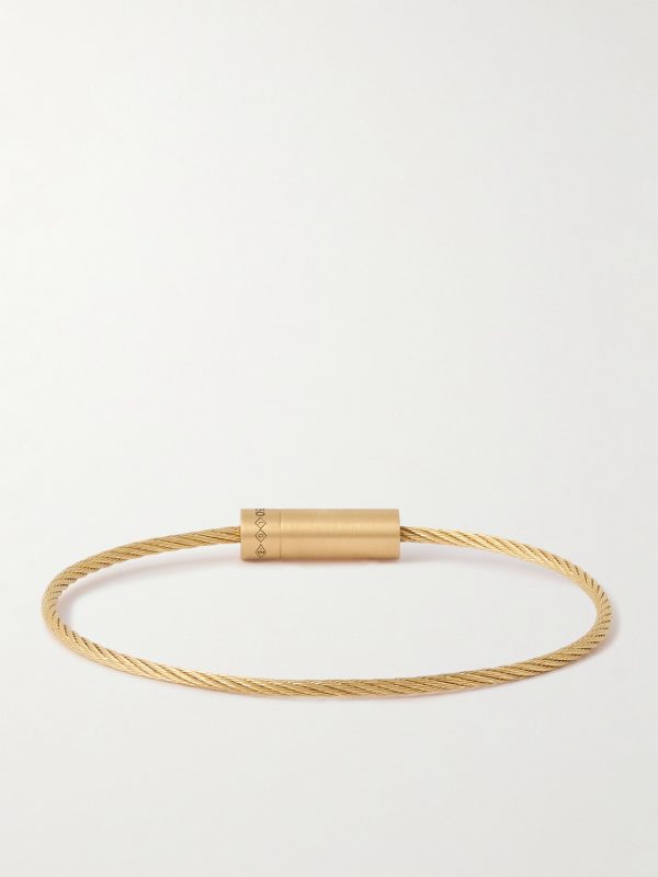 11g Brushed 18-Karat Gold Bracelet - BK