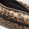 Leather-Trimmed Leopard-Print Coated-Canvas Messenger Bag - E1 Leather-Trimmed Leopard-Print Coated-Canvas Messenger Bag - E1