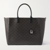 Cabas Triomphe Large Logo-Print Leather Tote Bag