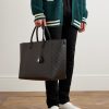Cabas Triomphe Large Logo-Print Leather Tote Bag - OU