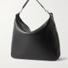 Romy Weekend Full-Grain Leather Messenger Bag - BK Romy Weekend Full-Grain Leather Messenger Bag - BK