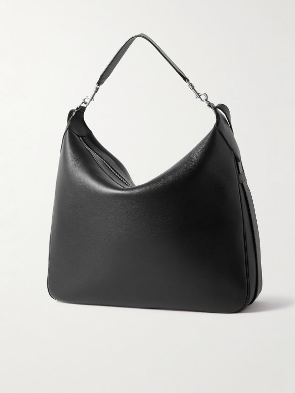 Romy Weekend Full-Grain Leather Messenger Bag - BK Romy Weekend Full-Grain Leather Messenger Bag - BK