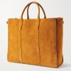 Cabas Large Suede Tote Bag - BK