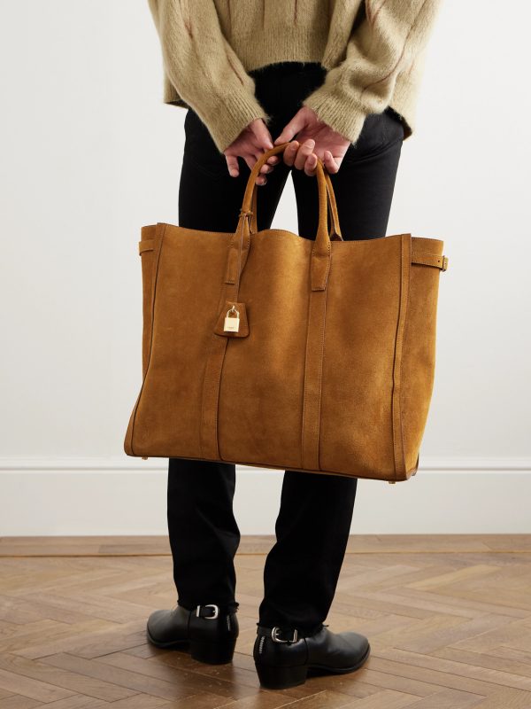 Cabas Large Suede Tote Bag - OU