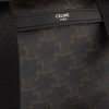 Triomphe Leather-Trimmed Logo-Print Coated-Canvas Backpack - CU Triomphe Leather-Trimmed Logo-Print Coated-Canvas Backpack - CU