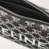 Triomphe Leather-Trimmed Logo-Print Coated-Canvas Messenger Bag - E1