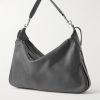 Romy Large Full-Grain Leather Messenger Bag - BK Romy Large Full-Grain Leather Messenger Bag - BK