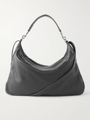 Romy Large Full-Grain Leather Messenger Bag