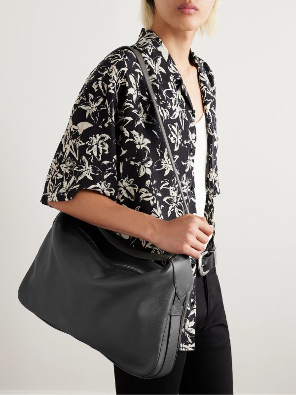 Romy Large Full-Grain Leather Messenger Bag - OU Romy Large Full-Grain Leather Messenger Bag - OU