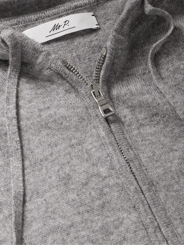 Wool and Cashmere-Blend Zip-Up Hoodie - CU Wool and Cashmere-Blend Zip-Up Hoodie - CU