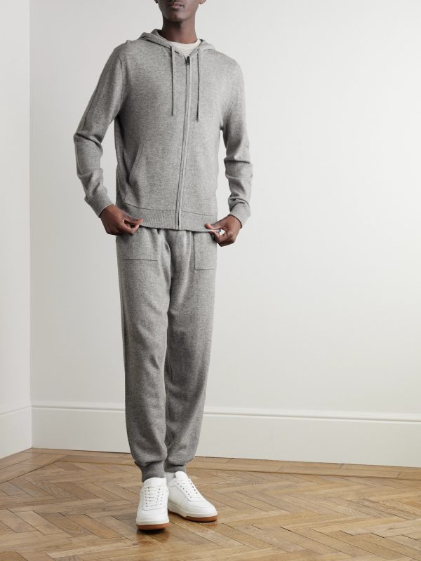 Wool and Cashmere-Blend Zip-Up Hoodie - OU Wool and Cashmere-Blend Zip-Up Hoodie - OU
