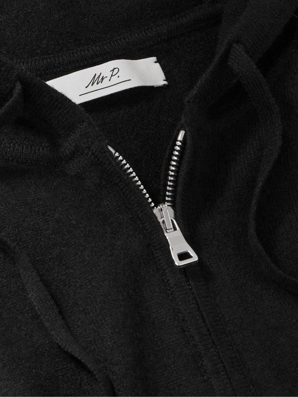 Wool and Cashmere-Blend Zip-Up Hoodie - CU Wool and Cashmere-Blend Zip-Up Hoodie - CU