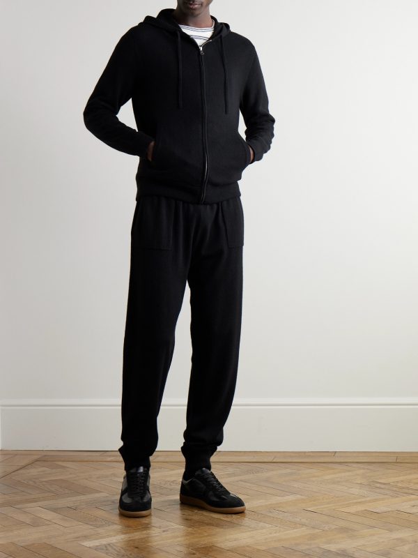 Wool and Cashmere-Blend Zip-Up Hoodie - OU Wool and Cashmere-Blend Zip-Up Hoodie - OU