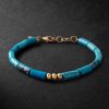 Gold Turquoise Beaded Bracelet Gold Turquoise Beaded Bracelet