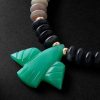 Gold, Opal Heishi and Chrysoprase Beaded Necklace - CU