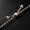 Gold, Silk, Diamond and Emerald Necklace - BK Gold, Silk, Diamond and Emerald Necklace - BK