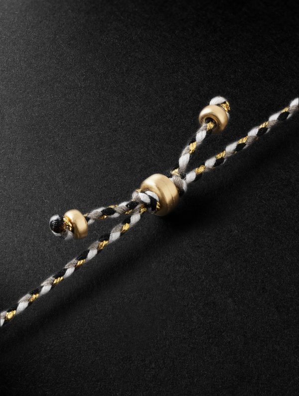 Gold, Silk, Diamond and Emerald Necklace - BK Gold, Silk, Diamond and Emerald Necklace - BK