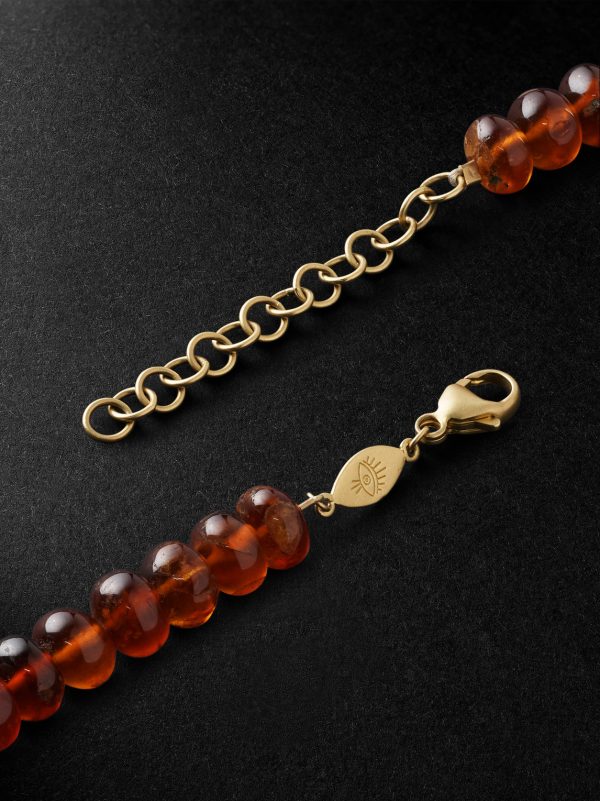 Gold Opal Beaded Necklace - BK Gold Opal Beaded Necklace - BK