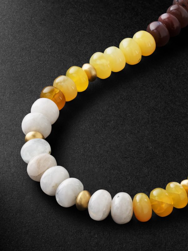 Gold Opal Beaded Necklace - CU Gold Opal Beaded Necklace - CU