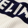 Logo-Intarsia Striped Cotton Sweater - CU Logo-Intarsia Striped Cotton Sweater - CU