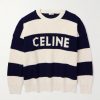 Logo-Intarsia Striped Cotton Sweater Logo-Intarsia Striped Cotton Sweater