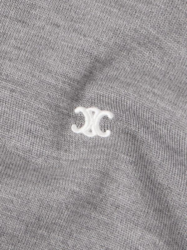 Logo-Embroidered Wool Sweater - CU Logo-Embroidered Wool Sweater - CU