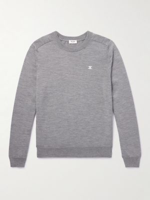 Logo-Embroidered Wool Sweater Logo-Embroidered Wool Sweater