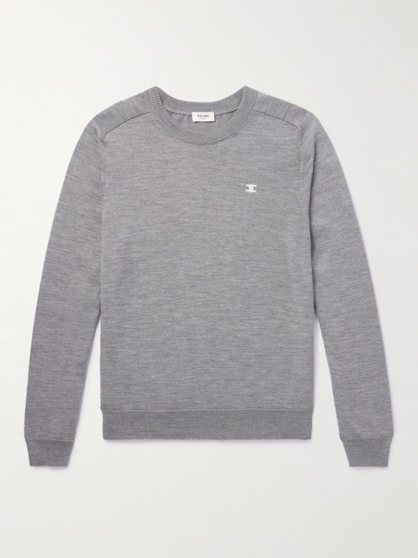 Logo-Embroidered Wool Sweater Logo-Embroidered Wool Sweater