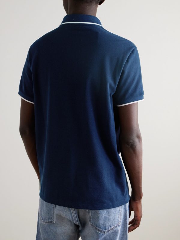 Logo-Embroidered Cotton-Piqué Polo Shirt - BK Logo-Embroidered Cotton-Piqué Polo Shirt - BK