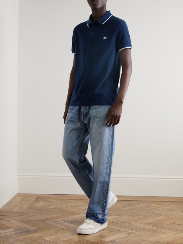 Logo-Embroidered Cotton-Piqué Polo Shirt - OU Logo-Embroidered Cotton-Piqué Polo Shirt - OU