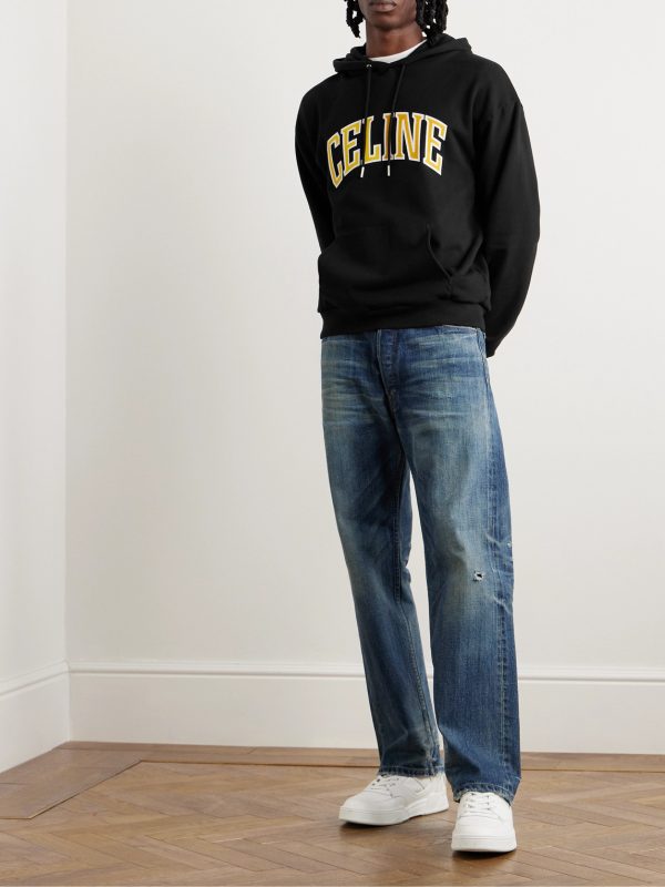 Logo-Print Cotton-Blend Jersey Hoodie - OU