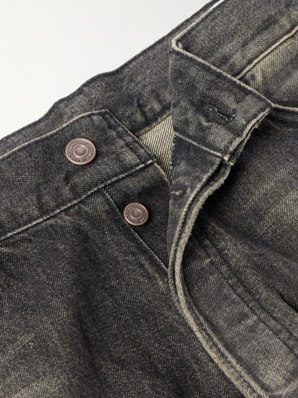 Wesley Straight-Leg Distressed Jeans - E1 Wesley Straight-Leg Distressed Jeans - E1