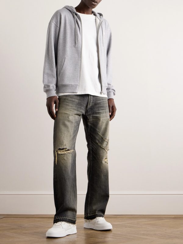 Wesley Straight-Leg Distressed Jeans - OU Wesley Straight-Leg Distressed Jeans - OU