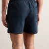 Straight-Leg Mid-Length Logo-Embroidered Swim Shorts - BK