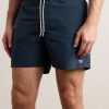 Straight-Leg Mid-Length Logo-Embroidered Swim Shorts - OU