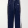 Straight-Leg Logo-Embroidered Striped Jersey Track Pants Straight-Leg Logo-Embroidered Striped Jersey Track Pants