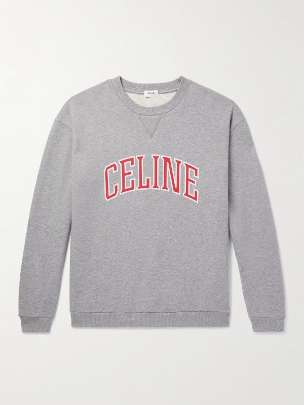 Logo-Print Cotton-Blend Jersey Sweatshirt