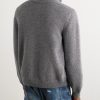 Logo-Embroidered Wool and Cashmere-Blend Half-Zip Sweater - BK Logo-Embroidered Wool and Cashmere-Blend Half-Zip Sweater - BK