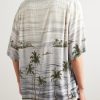 Camp-Collar Printed Satin Shirt - BK Camp-Collar Printed Satin Shirt - BK