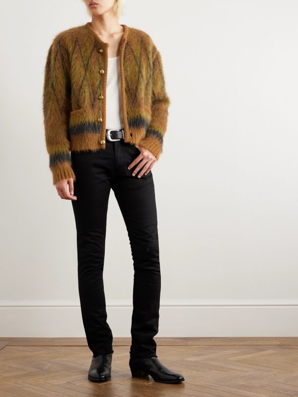 Mohair-Blend Cardigan - OU Mohair-Blend Cardigan - OU